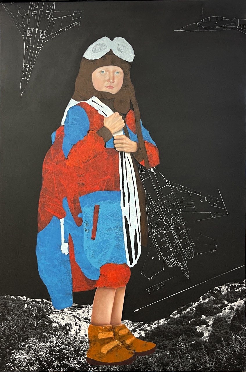 Überflieger Acryl 80x120 2024 Werk: Ueberflieger Acryl 80x120 2024