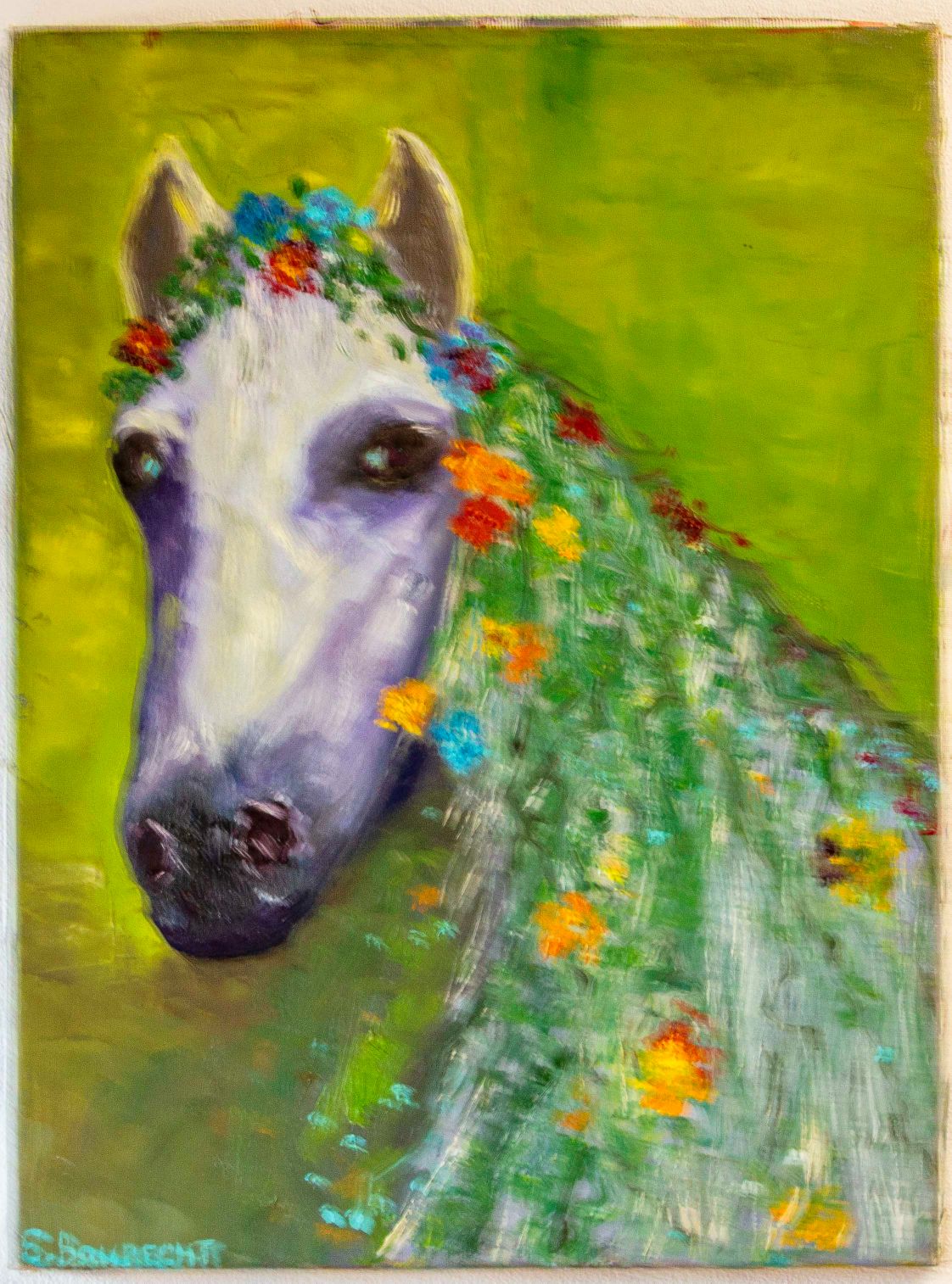 Weißes Pferd